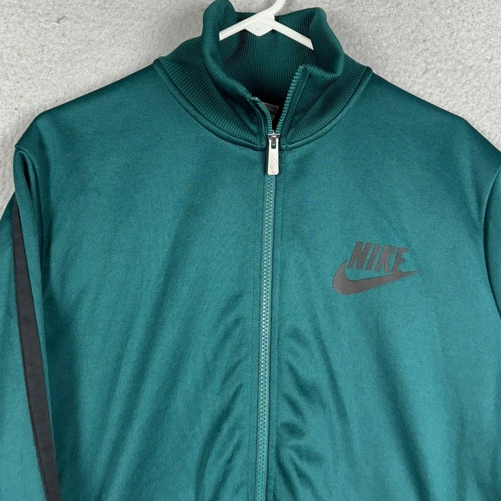 Nike Sportswear Jacket Mens XL Forest Green Track Athletic Full Zip Mock Neck